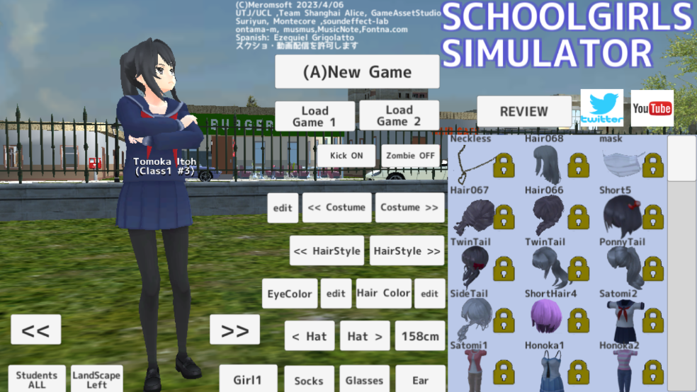 У԰Ůģ2025°汾(SchoolGirls Simulator)v1.0 İ