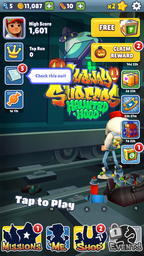 ܿʰ°汾2025(Subway Surf)v3.36.0 ׿