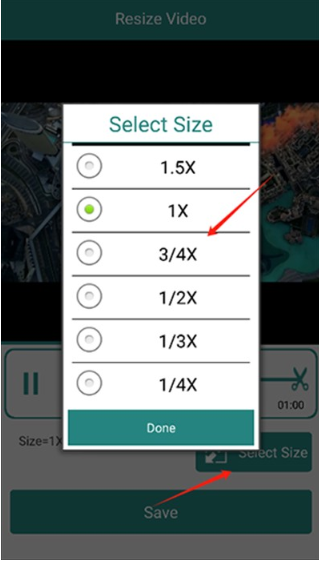 Resize Videoapp