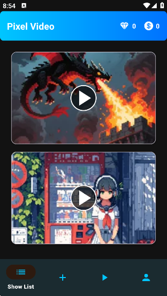 Pixel Videoapp°