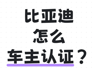 比亚迪app车主认证怎么弄 比亚迪app车主认证需要多久 比亚迪app车主认证怎么弄 比亚迪app车主认证需要多久
