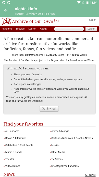 nightalk ao3°(nightalkinfo)v1.0 ׿