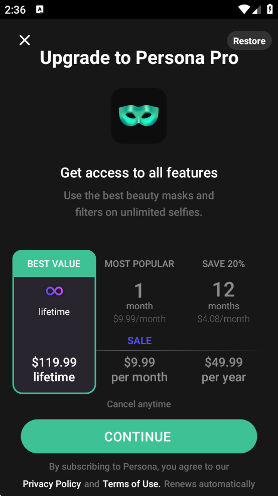 personaappЧv1.6.56 °