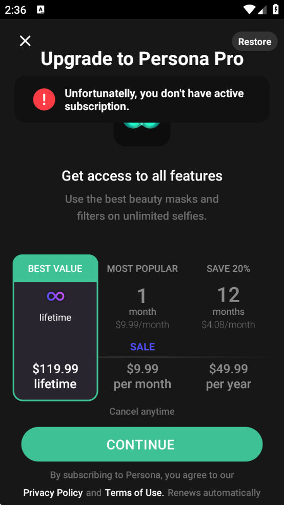 personaappЧv1.6.56 °