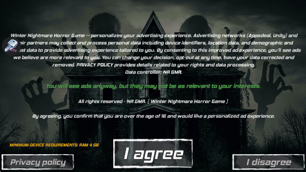 جϷ(Winter Nightmare Horror Game)v2.15 ׿
