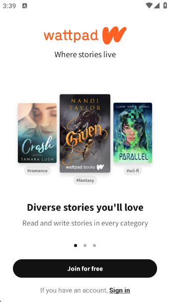 Wattpad°v11.9.0 ٷ