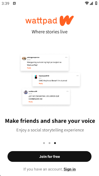 Wattpad°v11.9.0 ٷ