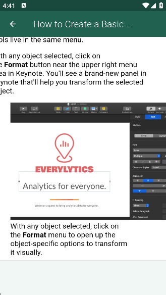 Keynoteapp(Keynote App for Android Advice)