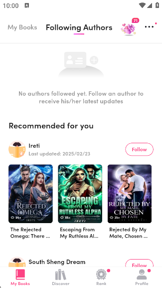 My Fictionapp°