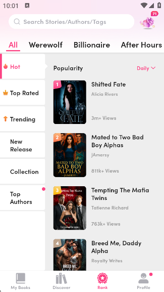 My Fictionapp°