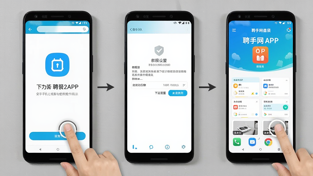 Ƹ����APP�ڰ�׿�ֻ��ϵİ�װ��ʹ�ò�����ʾ������չʾһ����׿�ֻ������ذ�װ������Ƹ����APP���������̣���Ļ������ʾ��װ���桢Ȩ�����ý����APP��ҳ���Ա�����ָ���������ʾ�⣬����Ϊǳ��ɫ���棬��������ˣ�����ɾ������廭��