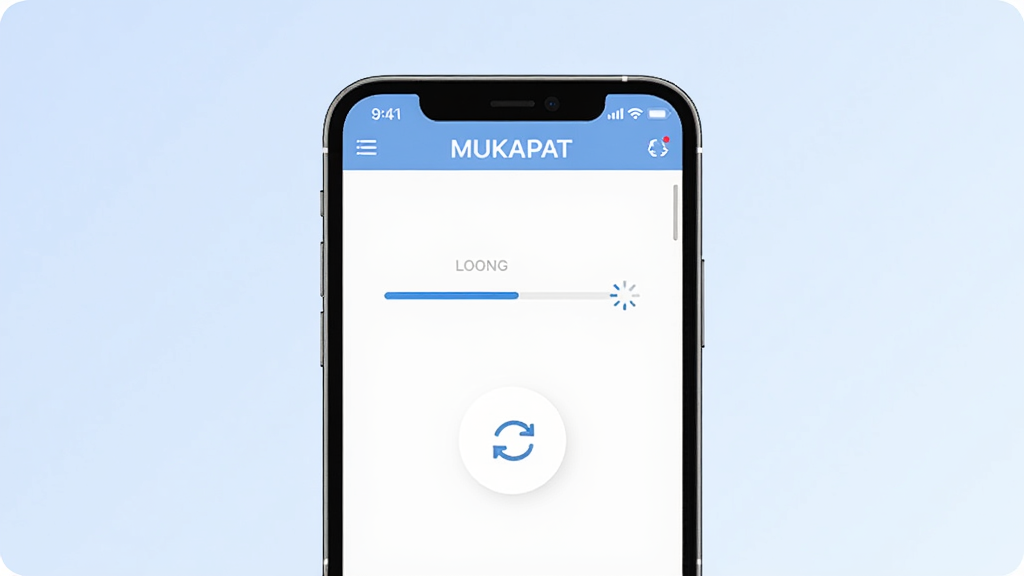 一张展示MUKAPAT数据同步功能的预览图,画面中央一部手机屏幕显示