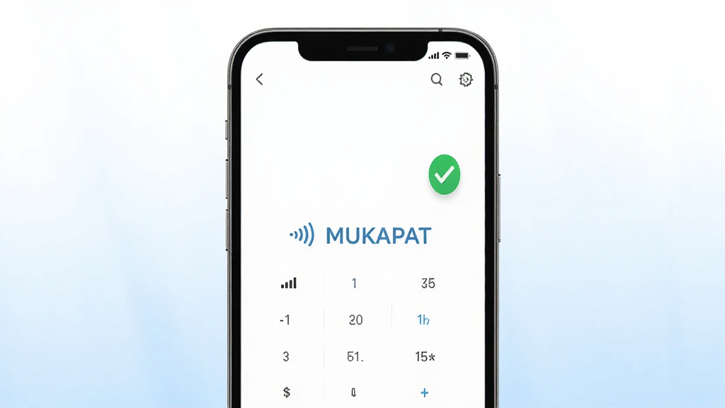 一张展示MUKAPAT在手机上运行流畅的预览图,画面中央一部手机屏幕显示