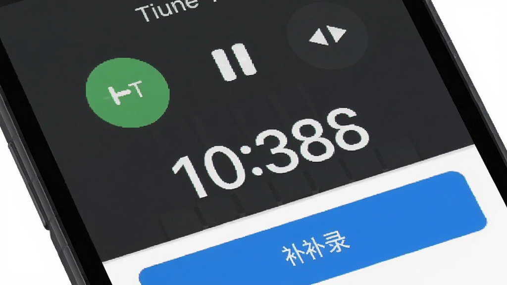 ��ʱӡ����ʱ���ܽ��棬����Ϊ�ֻ���Ļ��д����ʾ��ʱ���벹¼��ť������Ϊ���½ṹ���Ű�����������ƽ����ƣ�ϸ�ڰ�����ʼ��ť����ͣͼ�ꡢʱ�����֣������������ɾ����޶���Ԫ��