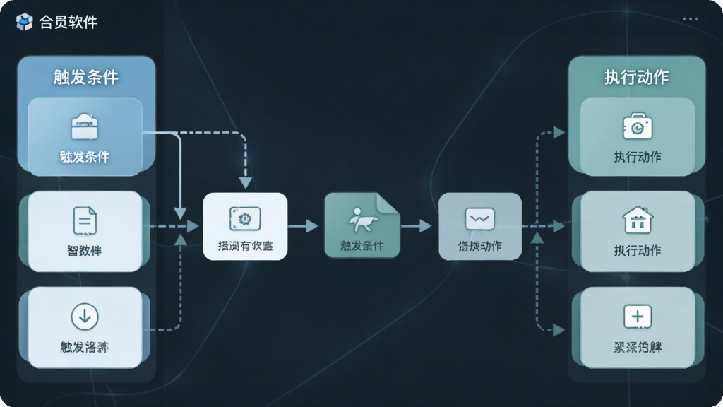 �������������ܳ�������ҳ�棬����Ϊ���еĳ�������ͼ�����ֲ������ҷ����Ű棬���Ϊ��������ͼ�꣬�Ҳ�Ϊִ�ж���ͼ�꣬�м����������ӣ����Ϊ��Լ����磬ϸ�ڰ��������ļ�ͷָʾ����͵�����ɫ����Բ�ǿ�Ƭ�����������ɾ����޶���Ԫ��