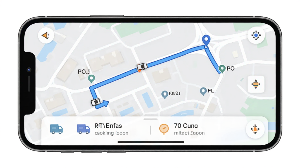 ����Ϊ����e�ҳ��˶�APP�ڵĵ�ͼ�������棬��Ļ����ʾ���յ�֮�������·�ߣ�·������ɫ�����������������Ϊ�ֻ�����չʾ��ͼ���Ű���·����Ϣ��Ƭλ����Ļ�ײ�����ʾԤ��ʱ������̣����Ϊ��ƽ����ͼ��Ʒ磻ϸ�ڰ�����ͼ����С��ͼ����·���ƶ����ܱ��м���POI��ע������Ϊ���壬�ɾ��޶���Ԫ�ء�
