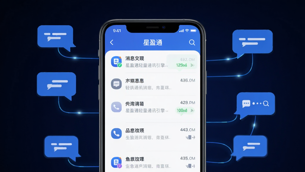 ��ӯͨ����ͨѶ�������ͼ������Ϊ�ֻ���Ļ����ʾ��ӯͨӦ�ý��棬����Ϊ��Ļ����չʾ��Ϣ�б���ͨѶͼ�꣬�Ű�Ϊ���½ṹ�����Ϊ�Ƽ��б�ƽ�廭�磬ϸ��������ɫ��Ч�������Ӷ��ͨѶ����ͼ�꣬����Ϊ��ɫ���䣬���ʸ��壬����ɾ����޶���Ԫ��