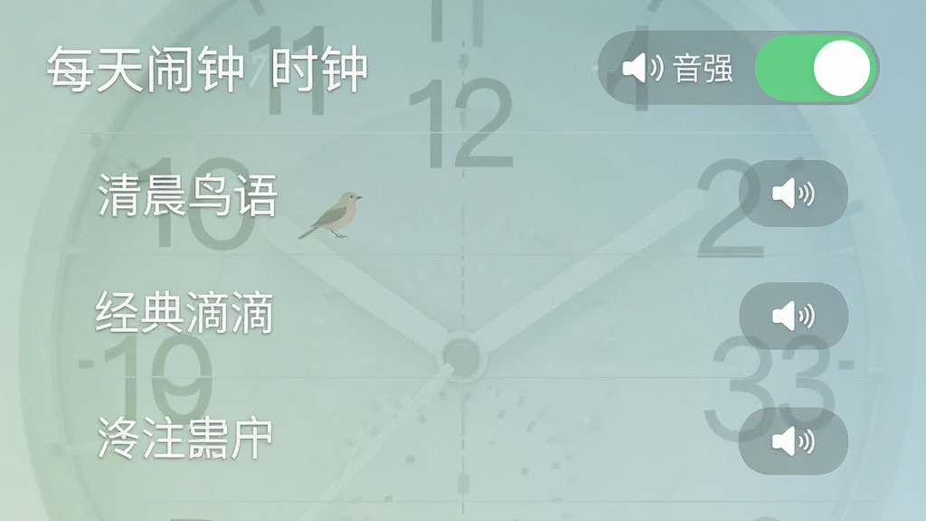 ÿ������ʱ������ѡ����棬�б�չʾ������������硰�峿�����������εΡ����Ҳ���������ť��������ʾ������ǿ���ش��ڿ���״̬��������������ͣ����С�ÿ������ʱ�ӡ����֣����ʸɾ�