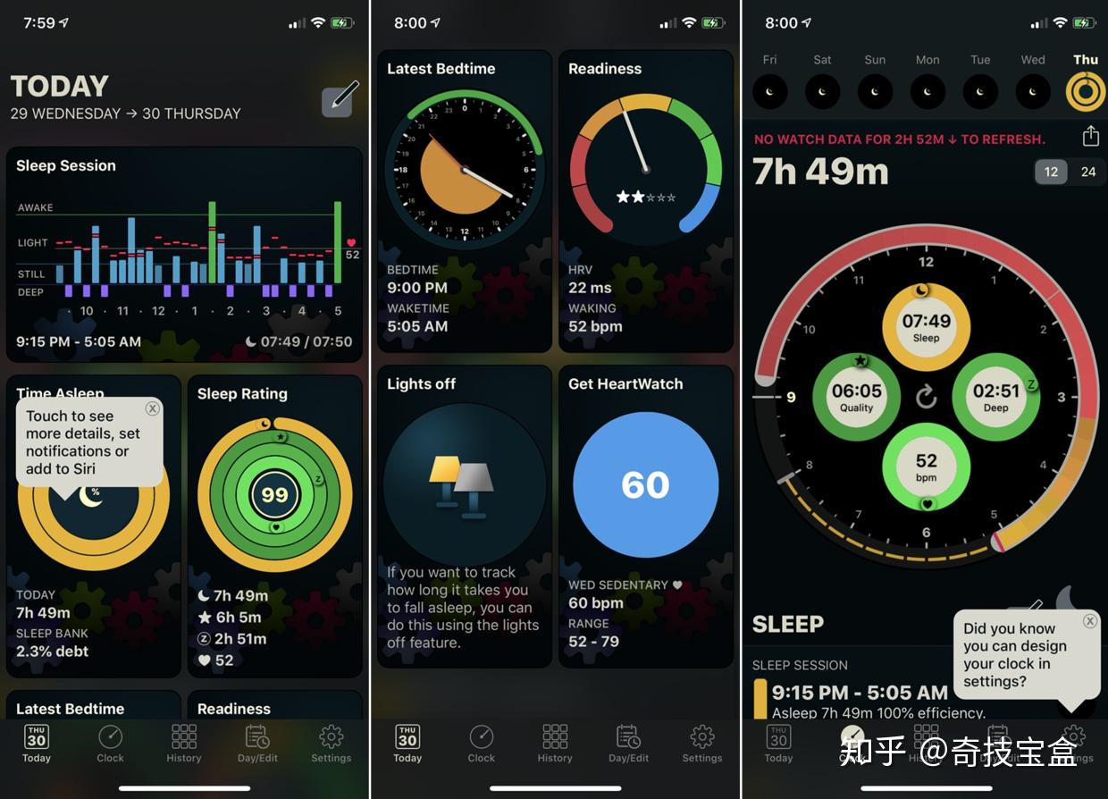 watchapp 苹果手表心率睡眠监测应用界面