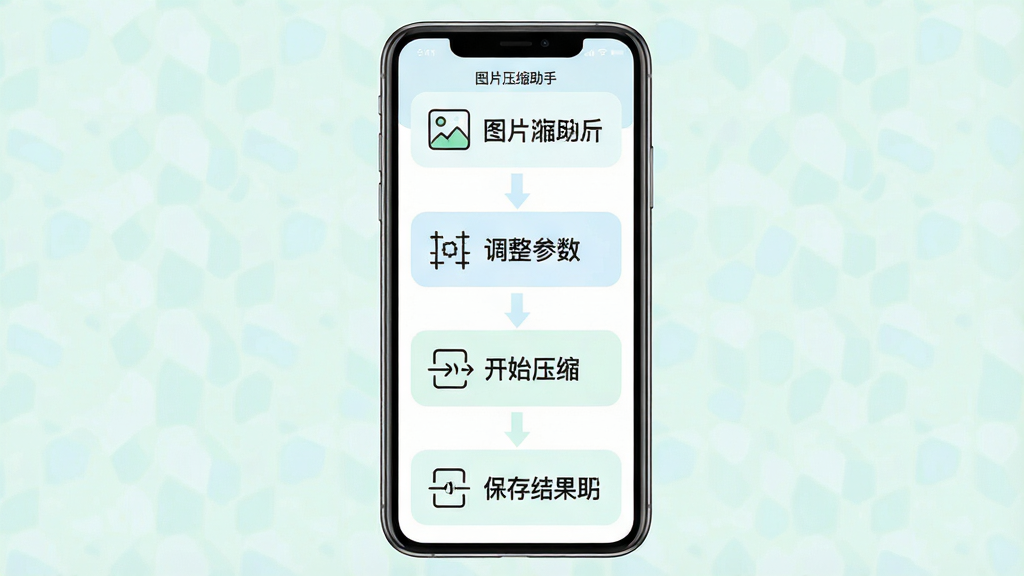 һ��չʾͼƬѹ������ʹ�ò��������ͼ������Ϊ�ֻ���Ļ���ϵ���������ʾ����ͼƬ��������������ʼѹ�����������ĸ����裬����Ϊ��������ͼ�����Ϊ����ǳɫ��ϸ����ÿһ�������м��ͼ��͡�ͼƬѹ�����֡����������ʸ��壬����ɾ����޶���Ԫ��