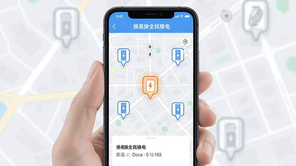 �ֻ���Ļչʾ�����׻�ȫ�񻻵硱Ӧ�õĵ�ͼ���棬��ͼ�ϱ�ע��������ͼ�꣬����һ��������ѡ�У��·���ʾ��������;�����Ϣ�������Ǽ��ĳ��е�ͼ��񣬻����������ɾ��޶���Ԫ��