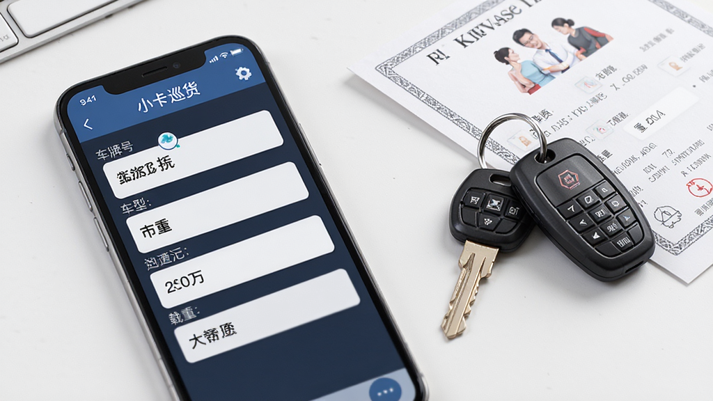 ����չʾһ���ֻ���Ļ����ʾ��С��Ѳ������������ҳ�棬�������ƺš����͡����ص��ֶΣ��ֻ��Ա���һ������Կ�׺���ʻ֤���������룬����Լ����ϸ�����������ʸɾ����޶���Ԫ��