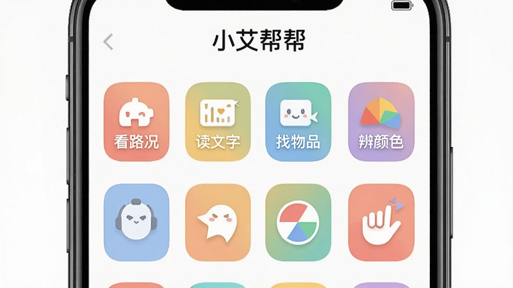 ����������һ���ֻ���Ļ���棬���������Ŷ����ɫͼ���ǩ���ֱ�д��