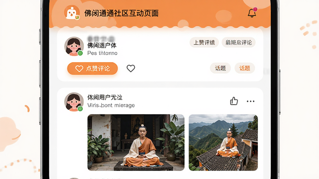 ���������Ƿ��ͨ��������ҳ�棬ҳ����չʾ���û�������ͼ�Ķ�̬���������۰�ť�ͻ����ǩ������Ϊ�罻��Ϣ����ʽ���Ű���á����Ϊ��ů�罻��UI��ƣ�ɫ���Գ�ɫ�Ͱ�ɫΪ����ϸ�ڰ����û�ͷ�񡢶�̬��ͼ������ͼ�ꡣ���ʸ��壬����ɾ����޶���Ԫ�ء�