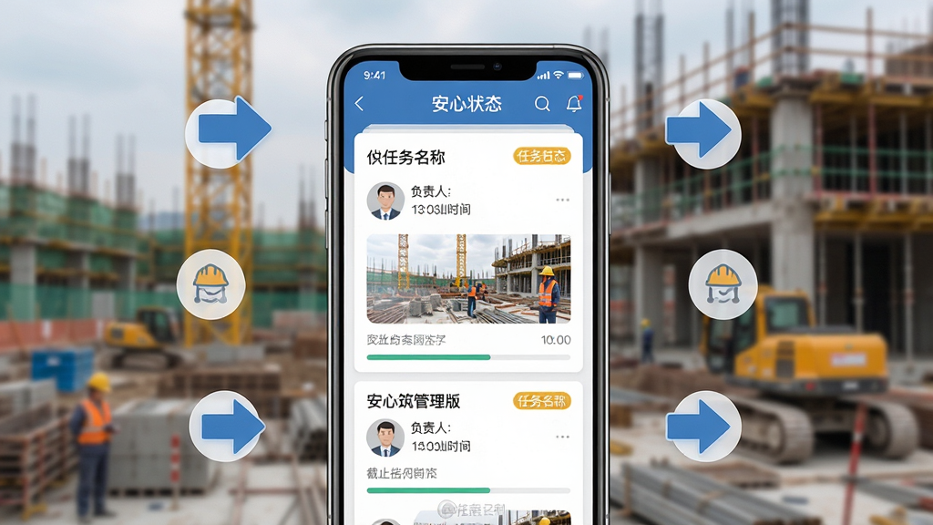�������ع�����Աͨ���������������桱�ɷ�ʩ�����񲢲鿴���շ����Ľ��泡��ͼ����������Ϊ�ֻ���Ļ��д����Ļ����ʾ����Ƭ�б���ÿ�ſ�Ƭ�����������ơ�������ͷ�񡢽�ֹʱ���Լ��ֳ�ʵ������ͼ������Ϊ�黯�Ĺ��ػ���������Ϊ�ֻ����У����ܻ����������̼�ͷͼ�꣬���Ϊ��ƽ��UIչʾͼ��ϸ�ڰ�������״̬��ǩ����ɫ���֡�ˮӡ���֡��������������������ɾ����޶���Ԫ��