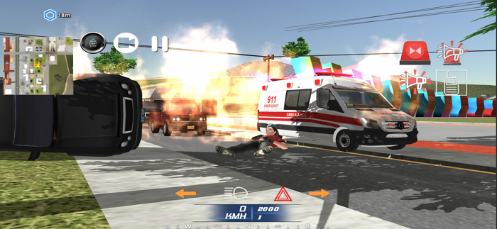 �Ȼ���ģ���ʻ��װ��(Ambulance Simulator Car Driver)��׿���ϰ���PC������Ա�ʾ��ͼ