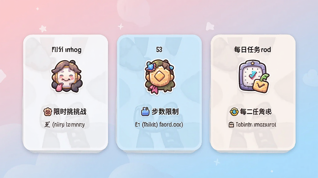 ����������Ϸ�ڶ���ģʽѡ����棬����չʾ��ʱ��ս���������ơ�ÿ�������ģʽ��Ƭ��ÿ�ſ�Ƭ���ж�Ӧ��ͼ��ͼ��˵�����֣���������͵ķ���ɫ���������Ű������������ˬ������ϸ�壬�޶���װ��