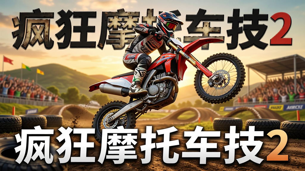 ����������һ��ԽҰĦ�г�������������ڿշ�ת��������б�Ƕȿ��ţ����ֽ��ճ�����̬����ʮ�㣬������Ϧ���µ�ɽ������ڿ�̨��������������̥�뻤��ϸ�ڣ�������Ϊдʵ3D��Ⱦ��ɫ�ʱ��������������ɾ����޶���Ԫ�أ�ͼ����Ŀλ��д�š����Ħ�г���2������