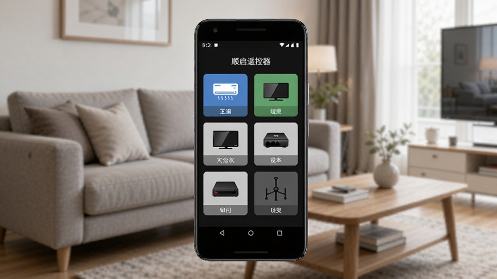 һ��չʾ˳��ң�����ֻ�APP�������ͼƬ������������һ����׿�ֻ����ֻ���Ļ����ʾ˳��ң�������豸������壬�����յ������ӡ������е�ͼ�갴ť����������ܰ�Ŀ�����������ɳ���Ͳ輸��������ִ���ϸ�����������ʸ��壬�ɾ��޶���Ԫ�ء�