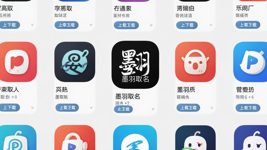 �ֻ�Ӧ���̵�ҳ���ͼ��չʾ���������Ӧ��ͼ�����У�������