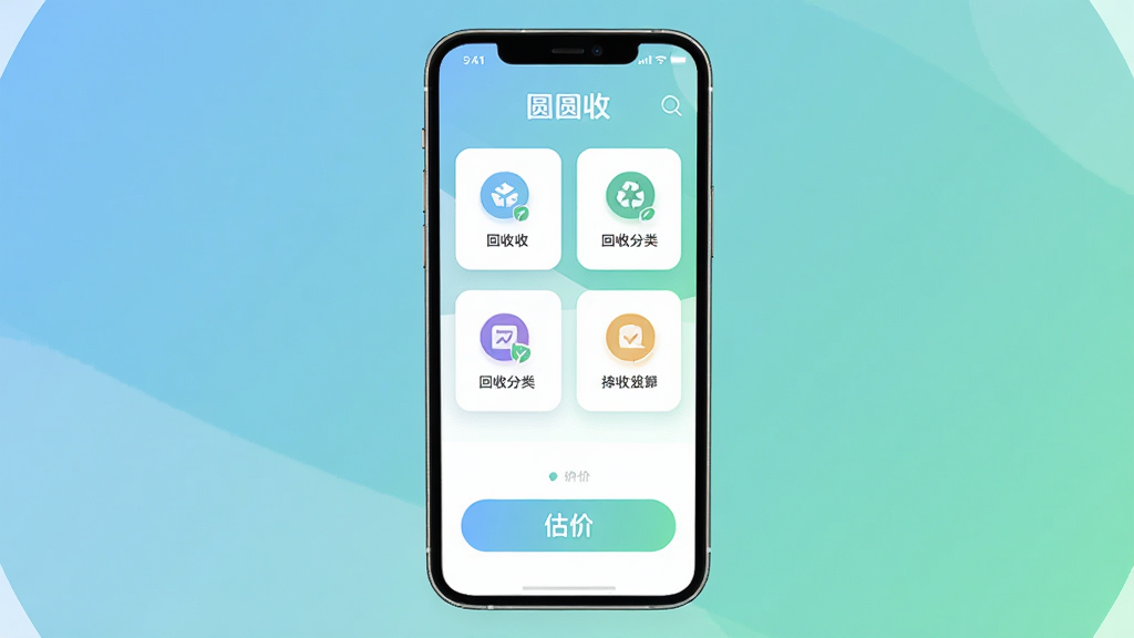 ������һ���ֻ���ĻչʾԲԲ��APP����ҳ���棬����Ϊ�����ֻ�����ͼ���Ű�Ϊ��Ļ����ʾ���շ���ͼ��͹��۰�ť�����Ϊ�ִ���ƽ���Ƽ��磬ϸ�ڰ�����͵�����ɫ���䱳�������Ŀ�Ƭʽ��ơ����������ֱ�ע