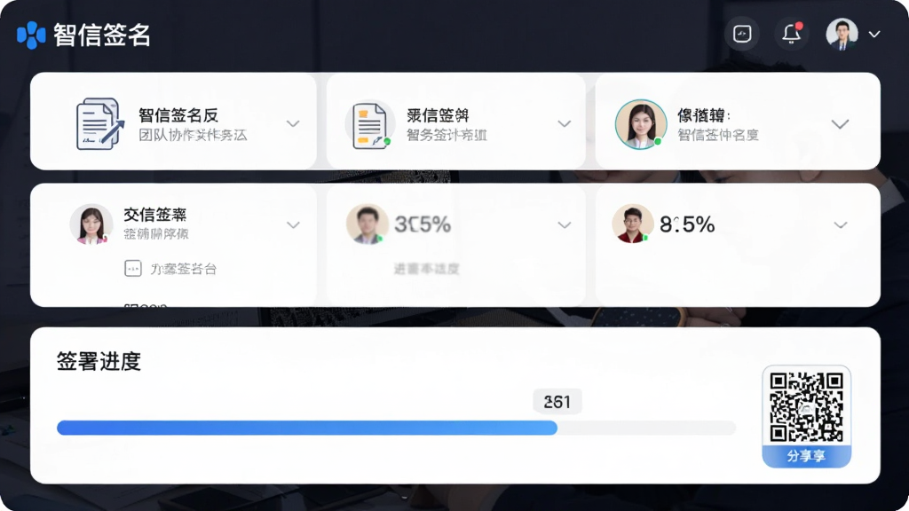 AI��ͼ����������Ϊ����ǩ��App�Ŷ�Э�����棬����Ϊ�Ϸ������б����·�ǩ��������Ű棬���Ϊ�����Լ�磬ϸ�ڰ�����ݺ�ͬͼ�ꡢǩ����ͷ�񡢽��Ȱٷֱȡ���ά�������ť�����������ֱ�ע������ǩ�����롰�Ŷ�Э�����������������ɾ����޶���Ԫ��