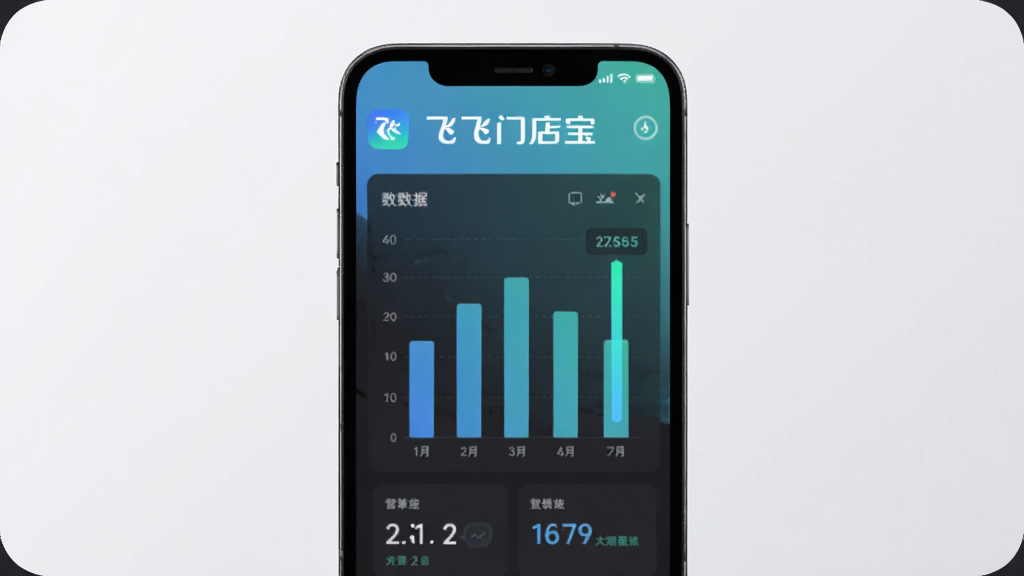�ɷ��ŵ걦Ӫ������ͳ�ƽ��棬������һ���ֻ���Ļ��ʾ��״ͼ������ͳ����壬��Ļ�Ϸ��зɷ��ŵ걦����������Ϊ��͵�ǳ��ɫ������Ϊ�ֻ�����չʾ�����Ϊ��Լ���ݿ��ӻ����ϸ����ͼ����ɫΪ���̽��䣬�����������ɾ����޶���Ԫ��