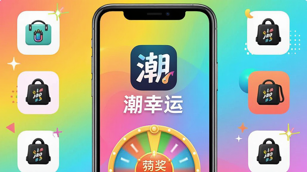 һ���ֻ���Ļչʾ������Ӧ�������棬��������������Logo�����ơ������ˡ�����Χ���Ƴ�����Ʒͼ��ͳ齱ת��Ԫ�أ�����Ϊ��������ɫ�����������»��ã���ͼ���жԳƣ�ϸ�����������ʸɾ����޶���Ԫ��