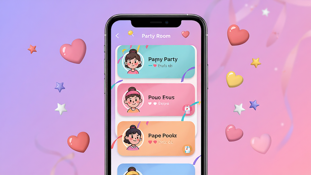 һ��չʾ�����ɶ�Ӧ�ý�����ֻ���Ļ��ͼ������������ɫ�ʻ��õ��ɶԷ����б������俨Ƭ���п�ͨͷ����ɶ������ǩ����������͵��Ϸ�ɫ���䣬�ֻ���ΧƯ���Ű��ĺ�����װ��Ԫ�أ�����������ʱ�У������������ɾ��޶���Ԫ��