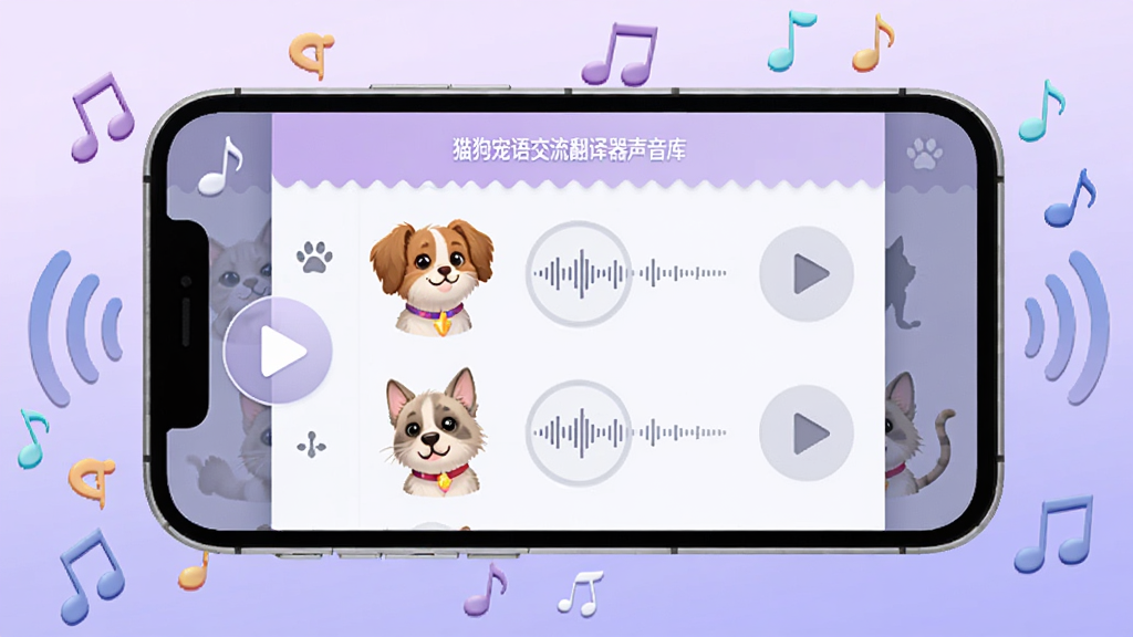 è�����ｻ����������������棬����չʾ�ֻ���Ļ����ʾ������Ƶ�����б���ÿ������è��ͷ�������ͼ�꣬�ֻ���Χ�������������������ţ�����Ϊǳ��ɫ���䣬��������Ȥ��ϸ�ڰ������Ű�ť����Ƶ���Ρ������Ӱ�����������ɾ����޶���Ԫ��