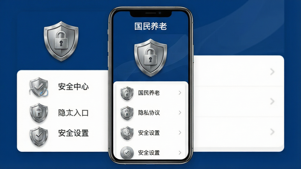 һ��չʾ��������App��ȫ����ҳ��ĳ���ͼ����������Ϊ�ֻ���������Ļ����ʾ����ͼ�ꡢ��������ʶ����˽Э����ڡ���ȫ����ѡ���Ԫ�أ�����Ϊ����ɫ���ɫ���䣬����Ϊ�б�ʽ�ṹ��������ؿɿ���ϸ����ͼ���н����ʸУ���Ļ�ڰ���