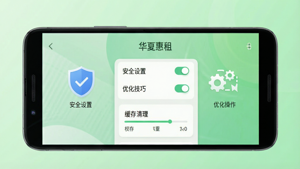 ��������Ϊһ����׿�ֻ����ֻ���Ļ��ʾ�����Ļ��⡱APP���ý��棬��Ļ���չʾ������Թ�ͼ�������ȫ���ã��Ҳ�չʾ������ˢ��ͼ������Ż�����������Ϊǳ��ɫ���䣬���岼������ƽ�⣬������¼�࣬ϸ�ڰ���Ȩ�޿��ذ�ť���������������������֡���ȫ���á����Ż����ɡ������ʸ���ɾ��޶���Ԫ�ء�