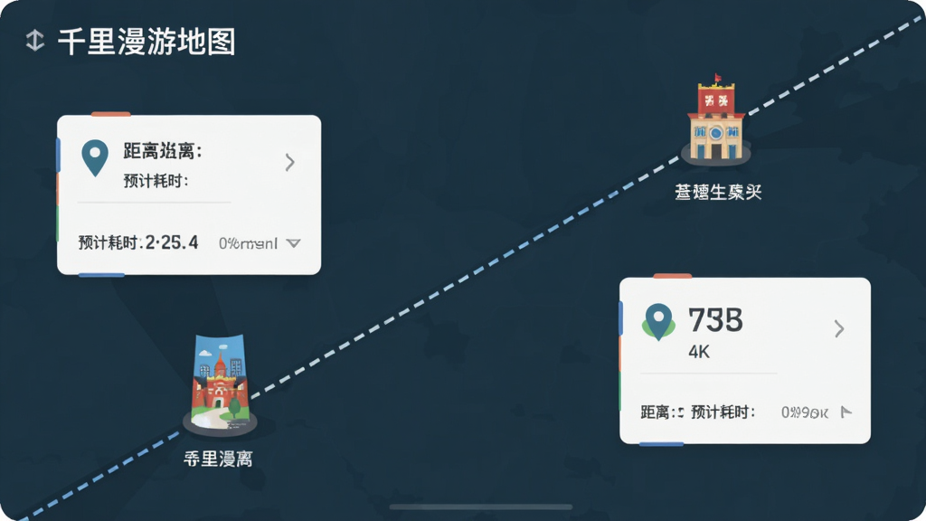 ��ǧ�����ε�ͼ����·�߹滮���棬������һ�������������еر������·�������ֲ���б�������߹�ͼ���Ű���·������ֲ�����Ϣ��Ƭ�����Ϊ��ƽ����Ϣͼ����ϸ�ڰ��������ʶ��Ԥ�ƺ�ʱ������Ϊ4K���ɾ��޶���Ԫ��