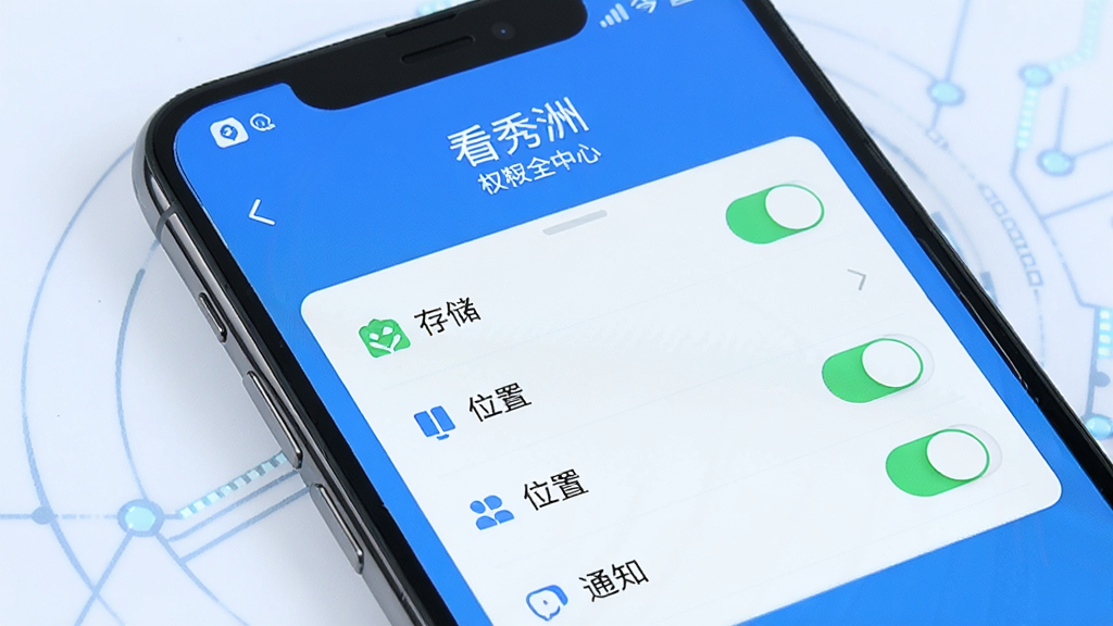 һ��չʾ�ֻ���ȫ���Ľ����ͼƬ����Ļ����ʾ�������ޡ�APP��Ȩ�޹���ҳ�棬�д洢��λ�á�֪ͨ��Ȩ�޿��أ������Ǽ�����ɫ�������Ϊ��ȫ�Ƽ���ϸ�����������ʸ��壬�ɾ����޶���Ԫ��