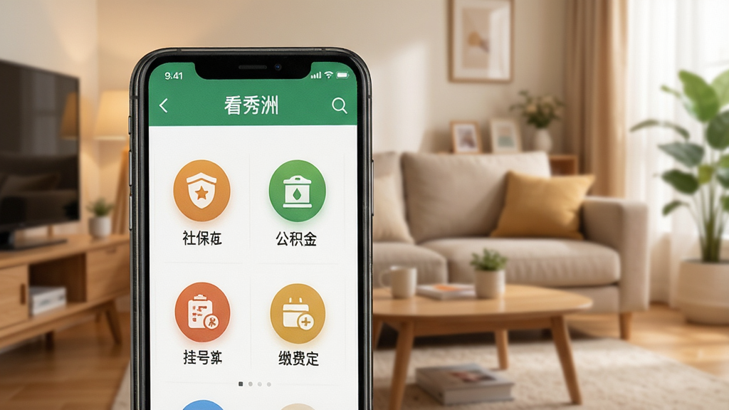 һ��չʾ�ֻ���Ļ�С������ޡ�APP�������ҳ���ͼƬ��ҳ���������籣�������𡢹Һš��ɷѵ�ͼ�꣬��������ܰ�ļҾӻ��������Ϊ�����ϸ�����������ʸ��壬�ɾ����޶���Ԫ��