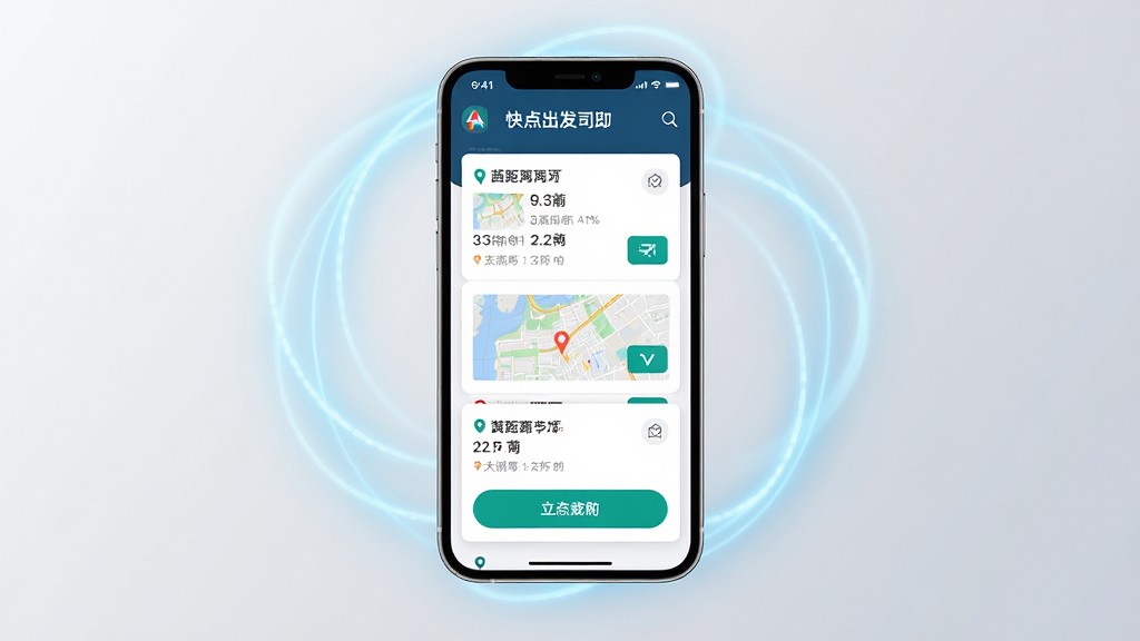 ����������һ�������ֻ���д���ֻ���Ļ��ʾ������˾��APP�Ķ������ͽ��棬��Ļ�ϵ������������Ƭ��ÿ�ſ�Ƭ�ϱ�ע�ž����Ŀ�ĵ���Ϣ�����ֲ��þ��й�ͼ���ֻ�λ�ڻ������룬��Χ�����ŵ���ɫ�Ĺ���Ч�����Ű����������ƫ���ִ��Ƽ��У�ϸ�ڰ���������Ƭ�ϵ�������Ϣ����ͼ����ͼ�ͽӵ���ťͼ�꣬����Ҫ����塢�ɾ����޶���Ԫ�أ�����Ϊǳ��ɫ���䡣