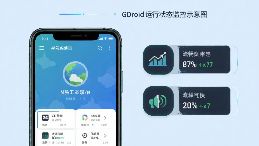 GDroid��������״̬���ʾ��ͼ���������ֻ���Ļ��ʾ�����������н��棬�Ա��м�������ָ��ͼ���ʾ�������У�����Ϊ����ɫ��������Ƽ���ʮ�㵫������װ�Σ����������ɾ�