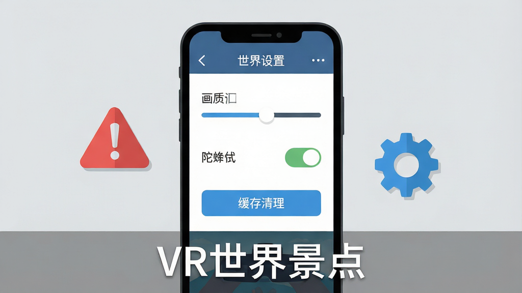 һ���ֻ���Ļ��ʾ��VR���羰������ý��棬�������л��ʵ��ڻ��顢�����ǿ��ء�����������ť��ѡ������Ա�Ư����һ����ɫ��ʾͼ���һ����ɫ����ͼ�꣬�������ֻ�λ�ڻ��������룬ͼ��ֲ����ֻ��������࣬���Ϊ��ƽ��UI�廭��ϸ���Ͻ������������ɱ棬����Ϊǳ��ɫ�����ʸɾ����࣬ͼƬ�ײ��а�ɫ���֡�VR���羰�㡱�����������