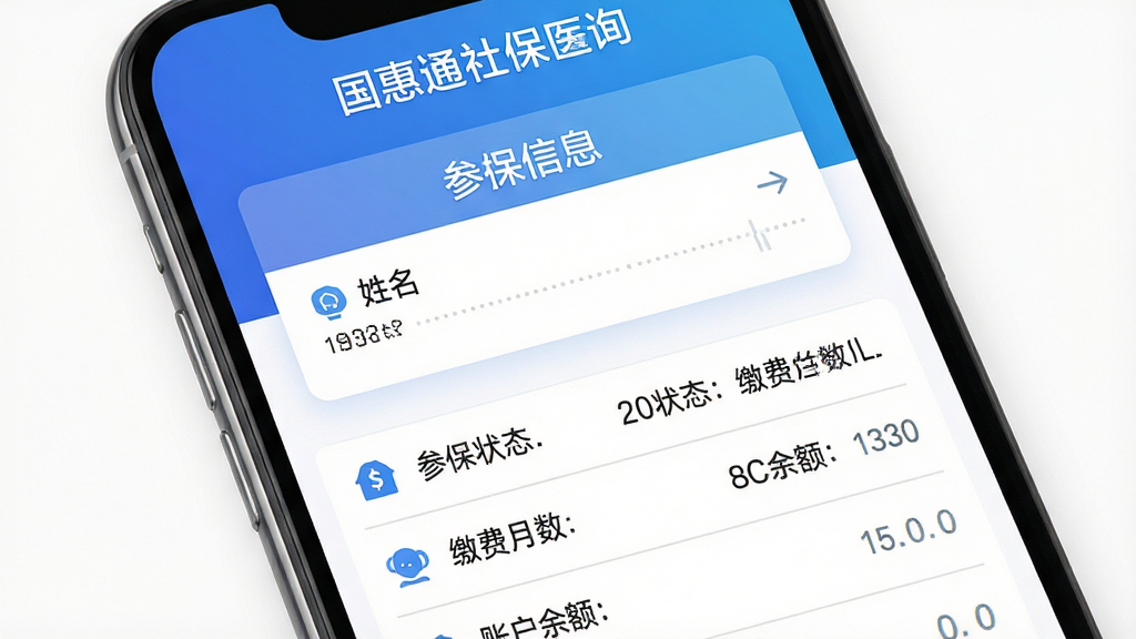 ����ͨ�籣ҽ����ѯ���ܽ��棬����Ϊ�ֻ���Ļ��д����Ļ��չʾ���˲α���Ϣ��Ƭ�������������α�״̬���ɷ��������˻����������ֶΣ�����Ϊ���½ṹ���Ϸ�Ϊ��ɫ����ͷ�����·�Ϊ��ɫ�����б����Ű���������Ϊ��ˬ����磬ϸ�ڰ���ͼ��ͷָ��ߣ����ʸ��壬�ɾ����޶���Ԫ��