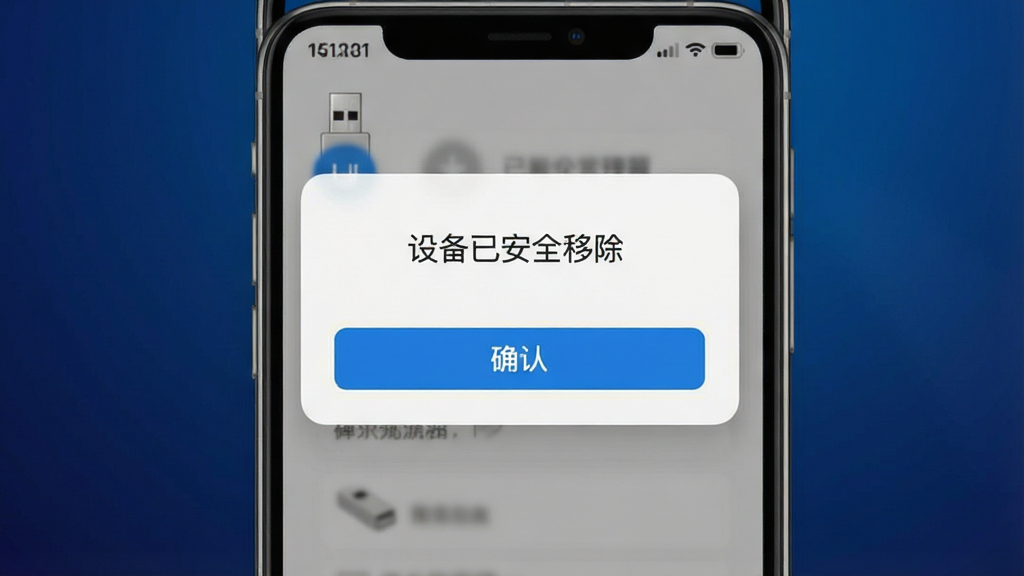 һ��U���ļ���������ȫ������ʾ����ͼ���ֻ���Ļ������ʾ���豸�Ѱ�ȫ�Ƴ�����ʾ���·���ȷ�ϰ�ť������Ϊ����ɫ���䣬����Լ�����ʸ���